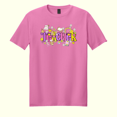 Teacher Smiley T99-060 - Adult Softstyle ® T Shirt Thumbnail