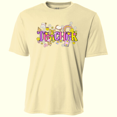 Teacher Smiley T99-060 - Adult Cooling Performance Short Sleeve Tee Thumbnail