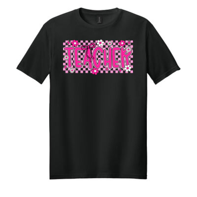 Teacher Checkered T99-064 - Adult Softstyle ® T Shirt Thumbnail