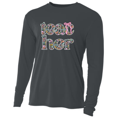 Teacher Coquette T99-068 - Adult Cooling Performance Long Sleeve Tee Thumbnail