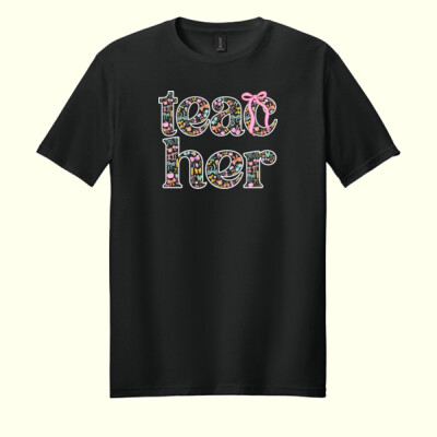 Teacher Coquette T99-068 - Adult Softstyle ® T Shirt Thumbnail
