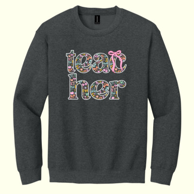 Teacher Coquette T99-068 - Heavy Blend Crewneck Sweatshirt Thumbnail