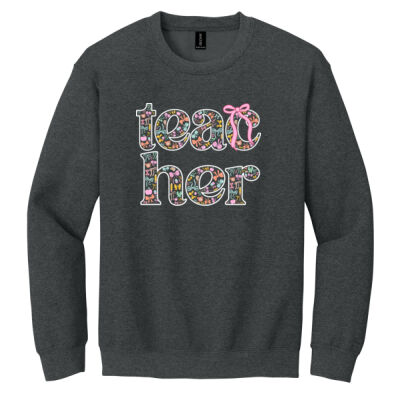 Teacher Coquette T99-068 - Heavy Blend Crewneck Sweatshirt Thumbnail