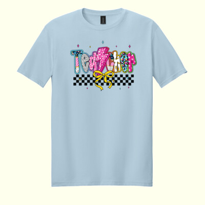 Teacher Checkered T99-069 - Adult Softstyle ® T Shirt Thumbnail