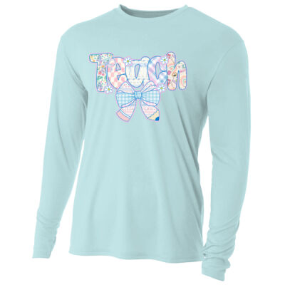 Teacher Coquette Pastels T99-071 - Adult Cooling Performance Long Sleeve Tee Thumbnail