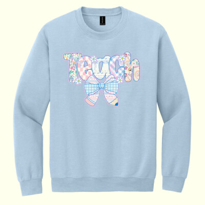 Teacher Coquette Pastels T99-071 - Heavy Blend Crewneck Sweatshirt Thumbnail