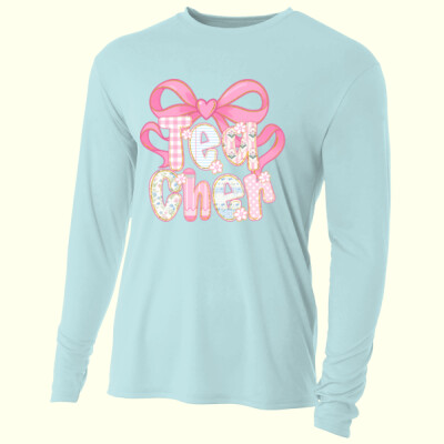 Teacher Coquette Pastels T99-072 - Adult Cooling Performance Long Sleeve Tee Thumbnail