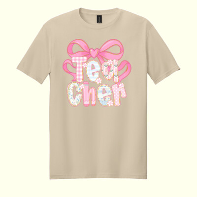 Teacher Coquette Pastels T99-072 - Adult Softstyle ® T Shirt Thumbnail