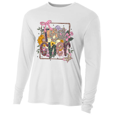 Teacher Vintage Flowers T99-074 - Adult Cooling Performance Long Sleeve Tee Thumbnail