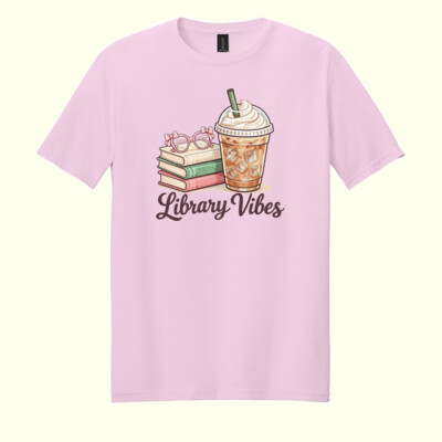Library Vibes 84-003 - Adult Softstyle ® T Shirt Thumbnail
