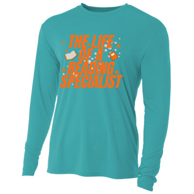 The Life of a Reading Specialist 84-006 - Adult Cooling Performance Long Sleeve Tee Thumbnail