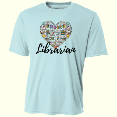 Librarian Heart 84-008 - Adult Cooling Performance Short Sleeve Tee Thumbnail