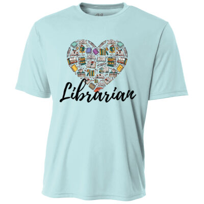 Librarian Heart 84-008 - Adult Cooling Performance Short Sleeve Tee Thumbnail