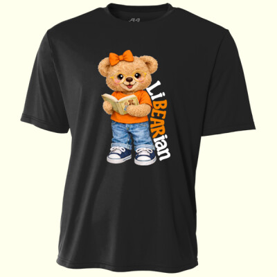 LiBEARian Orange and White 84-010 - Adult Cooling Performance Short Sleeve Tee Thumbnail