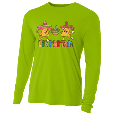 Librarian Nachos 84-012 - Adult Cooling Performance Long Sleeve Tee Thumbnail