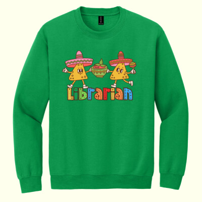 Librarian Nachos 84-012 - Heavy Blend Crewneck Sweatshirt Thumbnail