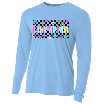 Librarian Retro 84-013 - Adult Cooling Performance Long Sleeve Tee Thumbnail