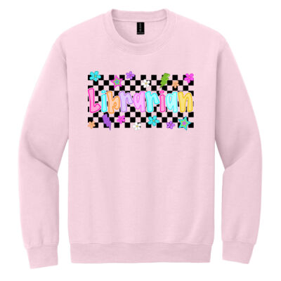 Librarian Retro 84-013 - Heavy Blend Crewneck Sweatshirt Thumbnail