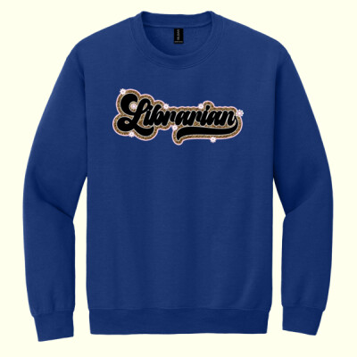 Librarian Retro 84-014 - Heavy Blend Crewneck Sweatshirt Thumbnail