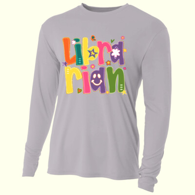 Librarian Retro 84-016 - Adult Cooling Performance Long Sleeve Tee Thumbnail