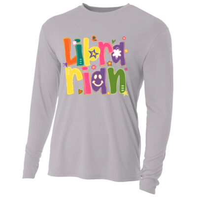 Librarian Retro 84-016 - Adult Cooling Performance Long Sleeve Tee Thumbnail