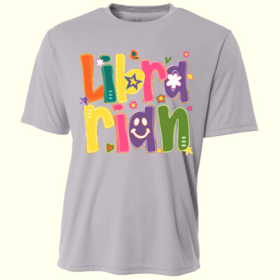 Librarian Retro 84-016 - Adult Cooling Performance Short Sleeve Tee Thumbnail