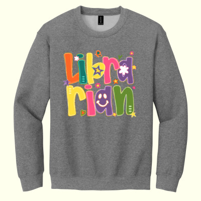 Librarian Retro 84-016 - Heavy Blend Crewneck Sweatshirt Thumbnail