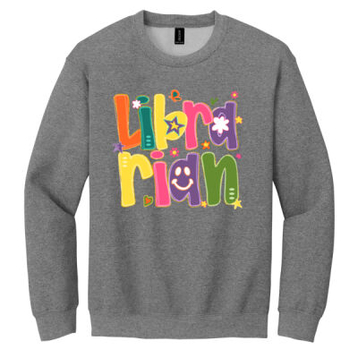 Librarian Retro 84-016 - Heavy Blend Crewneck Sweatshirt Thumbnail