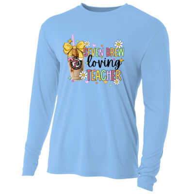 Seven Brew Loving Teacher 99-126 - Adult Cooling Performance Long Sleeve Tee Thumbnail