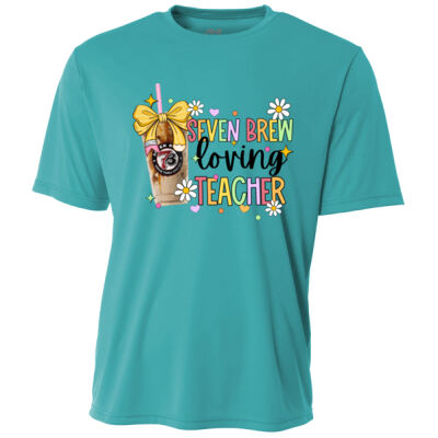 Seven Brew Loving Teacher 99-126 - Adult Cooling Performance Short Sleeve Tee Thumbnail