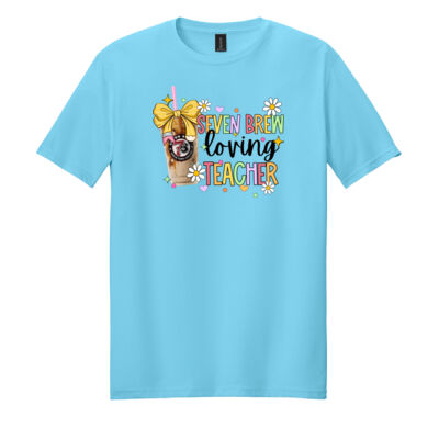 Seven Brew Loving Teacher 99-126 - Adult Softstyle ® T Shirt Thumbnail