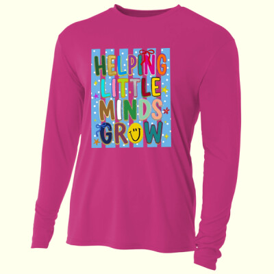 Helping Little Minds Grow 99-124 - Adult Cooling Performance Long Sleeve Tee Thumbnail