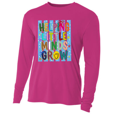 Helping Little Minds Grow 99-124 - Adult Cooling Performance Long Sleeve Tee Thumbnail