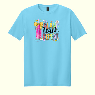Alani Teach Repeat 96-127 - Adult Softstyle ® T Shirt Thumbnail