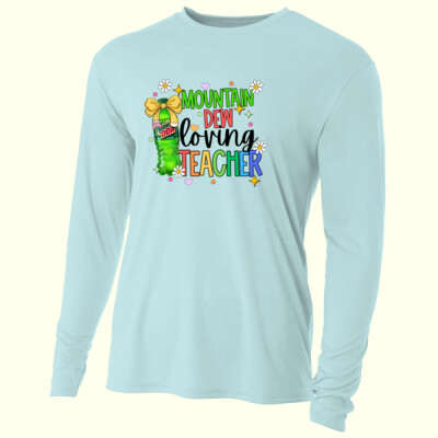 Mountain Dew Loving Teacher 99-130 - Adult Cooling Performance Long Sleeve Tee Thumbnail
