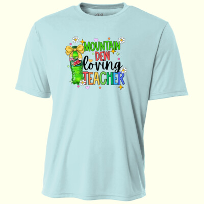 Mountain Dew Loving Teacher 99-130 - Adult Cooling Performance Short Sleeve Tee Thumbnail