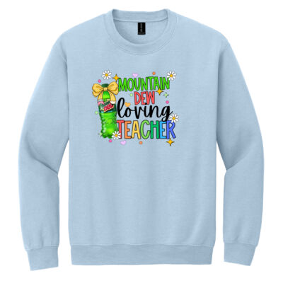 Mountain Dew Loving Teacher 99-130 - Heavy Blend Crewneck Sweatshirt Thumbnail