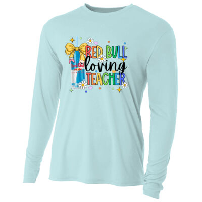 Red Bull Loving Teacher - 99-133 - Adult Cooling Performance Long Sleeve Tee Thumbnail