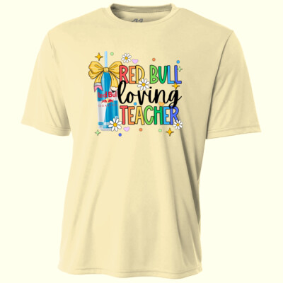 Red Bull Loving Teacher - 99-133 - Adult Cooling Performance Short Sleeve Tee Thumbnail
