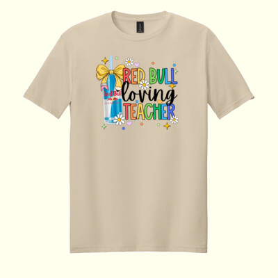 Red Bull Loving Teacher - 99-133 - Adult Softstyle ® T Shirt Thumbnail