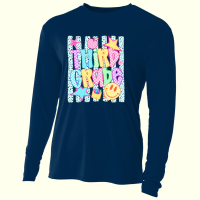 Third Grade Retro 89-027 - Adult Cooling Performance Long Sleeve Tee Thumbnail