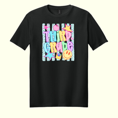 Third Grade Retro 89-027 - Adult Softstyle ® T Shirt Thumbnail