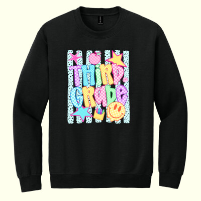 Third Grade Retro 89-027 - Heavy Blend Crewneck Sweatshirt Thumbnail
