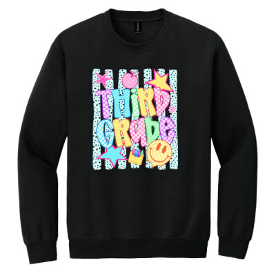 Third Grade Retro 89-027 - Heavy Blend Crewneck Sweatshirt Thumbnail