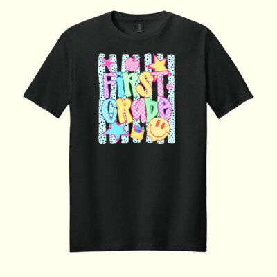 First Grade Retro 89-028 - Adult Softstyle ® T Shirt Thumbnail