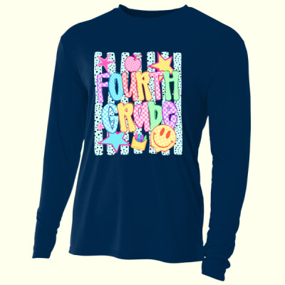 Fourth Grade Retro 89-029 - Adult Cooling Performance Long Sleeve Tee Thumbnail