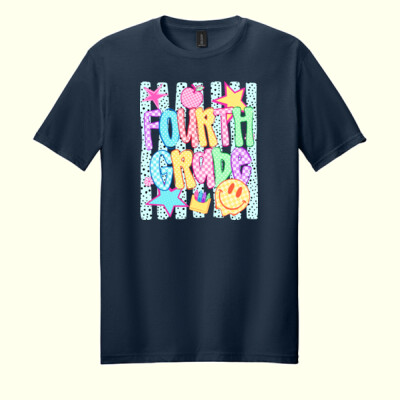 Fourth Grade Retro 89-029 - Adult Softstyle ® T Shirt Thumbnail