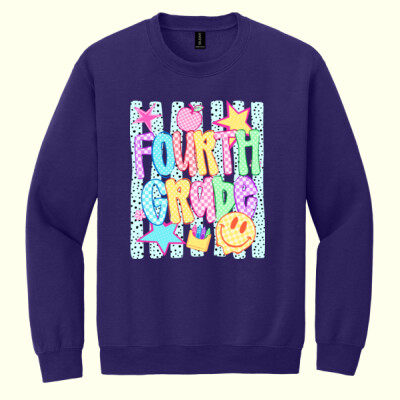 Fourth Grade Retro 89-029 - Heavy Blend Crewneck Sweatshirt Thumbnail