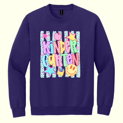 Kindergarten Retro 96-124 - Heavy Blend Crewneck Sweatshirt Thumbnail