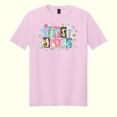 First Grade Squares 89-031 - Adult Softstyle ® T Shirt Thumbnail